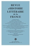  Classiques Garnier - Revue d'histoire littéraire de la France N° 3, septembre-décembre 2018 : Les chiffonniers littéraires.