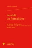 Francesca Lorandini - Au-delà du formalisme - La critique des écrivains pendant la seconde moitié du Xe siècle.