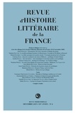  Classiques Garnier - Revue d'histoire littéraire de la France N° 4, 2019 : .