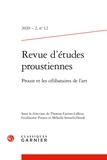 Thomas Carrier-Lafleur et Guillaume Pinson - Revue d'études proustiennes N° 12, 2020/2 : Proust et les célibataires de l'art.