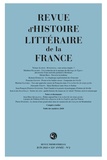 Alain Génetiot - Revue d'histoire littéraire de la France N° 18, juin 2021 : .