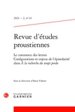 Ilaria Vidotto - Revue d'études proustiennes N° 14, 2021-2 : Le commerce des lettres - Configurations et enjeux de l'épistolarité dans A la recherche du temps perdu.