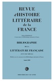 Julien Dimerman - Revue d'histoire littéraire de la France Hors-série 2021 : Bibliographie de la littérature française (XVIe-XXIe siècle).