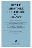  Classiques Garnier - Revue d'histoire littéraire de la France N° 1, 2022 : .