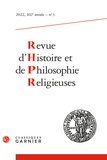 Classiques Garnier - Revue d'Histoire et de Philosophie Religieuses N° 3, 2022 : .