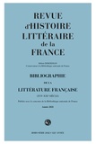 Classiques Garnier - Revue d'histoire littéraire de la France Hors série 2022 : Bibliographie de la littérature francaise - Année 2021.