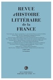 Emmanuel Bury - Revue d'histoire littéraire de la France N° 123, février 2023 : Varia.