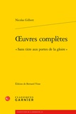 Nicolas Gilbert - Oeuvres complètes - "Sans titre aux portes de la gloire".