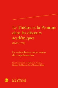 Markus a. Castor et Kirsten Dickhaut - Le théâtre et la peinture dans les discours académiques (1630-1730).