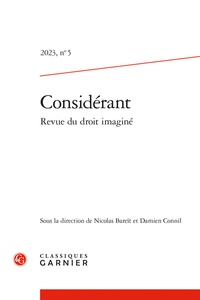  Classiques Garnier - Considérant N° 5/2023 : .