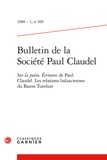 Jacques Madaule et  Collectif - Bulletin de la Société Paul Claudel - 1988 - 1, n° 109 Sur la poésie. Ecritures de Paul Claudel. Les relations balzaciennes du Baron Turelure 1988.