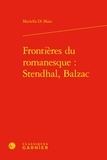 Maio mariella Di - Frontières du romanesque : Stendhal, Balzac.