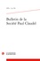 Classiques Garnier - Bulletin de la société Paul Claudel N° 56, 1974-4 : Varia.