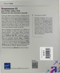 Dreamweaver CC pour PC/Mac. Concevoir des sites interactifs et attractifs  Edition 2018
