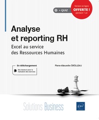 Pierre-Alexandre Grolleau - Analyse et reporting RH - Excel au service des ressources humaines.