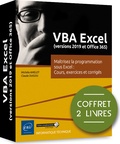 Michèle Amelot et Claude Duigou - VBA Excel (version 2019 et Office 365) - Coffret en 2 volumes : Maîtrisez la programmation sous Excel - Cours, exercices et corrigés.