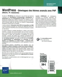 WordPress. Développez des thèmes avancés avec PHP (théorie, TP, ressources) 5e édition