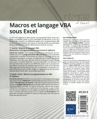 Macros et Langage VBA sous Excel