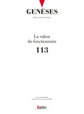  CNRS - Genèses N° 113 : La valeur du fonctionnaire.