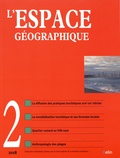 Olivier Orain et Catherine Rhein - L'espace géographique Tome 47 N° 2, avril-mai-juin 2018 : Tourisme : de la plage au monde.