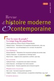  Belin - Revue d'histoire moderne et contemporaine N° 2/2023 : Les populismes en perspective.