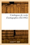 Étienne Charavay - Catalogues de vente d'autographes.