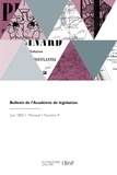  Anonyme - Bulletin de l'Académie de législation.