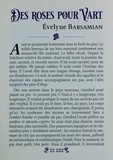 Evelyne Barsamian - Des roses pour Vart.