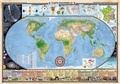  Antica - Carte universelle que rien ne te soit inconnu ! plastifiee mat recto/verso - Mappemonde, frise historique, astronomie, sciences de la terre, culture générale.