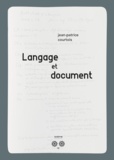 Jean-Patrice Courtois - Langage et document.