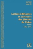 Jean-Louis Vissière et Isabelle Vissière - Lettres édifiantes et curieuses des Jésuites de Chine.