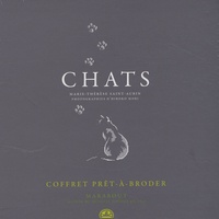 Marie-Thérèse Saint-Aubin - Chats - Coffret prêt-à-broder.