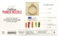 L'atelier Punch Needle. Avec 1 tambour, du tissu, 1 Punch Needle Fine, 1 tire-fil, 5 aiguillées de coton à broder