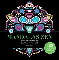  Marabout - Mandalas Zen - Bloc de coloriage Black Premium.