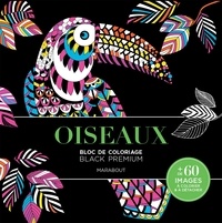  Marabout - Oiseaux - Bloc de coloriage Black Premium.