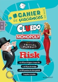  Hasbro - Cahier de vacances pour adultes Cluedo, Monopoly, Trivial Pursuit, Risk.