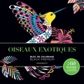 Marabout - Oiseaux exotiques - Carnet de coloriage black premium.