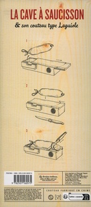 La cave à saucisson - Apéro & tapas. Coffret avec 1 planche de découpe intégrée, 1 couteau à saucisson de type Laguiole et 1 livre de recettes apéro et tapas