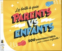  Marabout - La boîte à quiz Parents vs enfants - 500 questions et défis pour s'amuser en famille !.