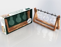 Guillaume Marinette - Silence ça pousse ! Les boutures magique - Coffret avec 1 set en bois comprenant 3 vases en verre et 1 livre sur les secrets du bouturage.
