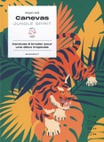  Marabout - Mon kit canevas Jungle spirit - Canvevas à broder pour une déco tropicale - Coffret avec 1 toile à canevas, 1 aiguille, 7 échevettes et 1 livret.