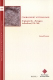 Gérard Nahon - Epigraphie et sotériologie - L'épitaphier des "Portugais" de Bordeaux (1728-1768).