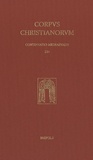 Fabrice Wendling - Corpus Christianorum - Continuatio Mediaevalis Volumen 234.