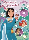  Disney - Mon livret de gommettes Disney Princess Melan, Ariel, Belle - Avec plus de 200 gommettes.