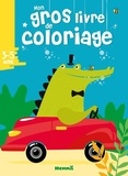  Hemma - Mon gros livre de coloriage - Croco voiture.