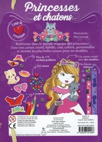 Princesses et chatons. Un carnet créatif, des stickers pailletés, des strass, 6 crayons, des bijoux tattoos !