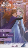  Hemma - Mon kit d'activités La Reine des Neiges 2 (Anna et Elsa) - Avec 12 crayons de couleur, 1 bloc d'activités, 1 bloc de coloriages.
