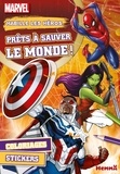  Hemma - Habille les héros Marvel - Prêts à sauver le monde ! Coloriages, stickers.