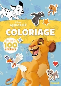  Disney - Disney Animaux (Roi Lion) - Coloriage avec plus de 100 stickers.