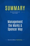 Publishing Businessnews - Summary: Management the Marks & Spencer Way - Review and Analysis of Sieff's Book.